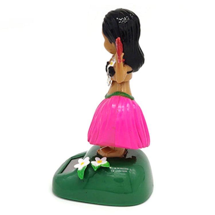 Solar Powered Dancing Hula Girl Swinging Bobble Toy Gift for Car Decoration
