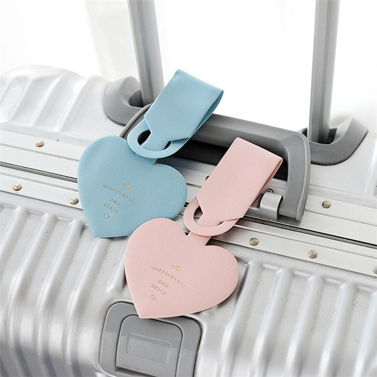 Love Shape Luggage Tag Travel Pass Name Card Tag