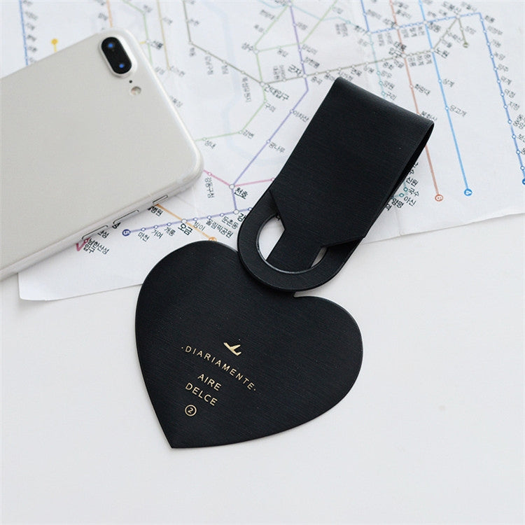 Love Shape Luggage Tag Travel Pass Name Card Tag