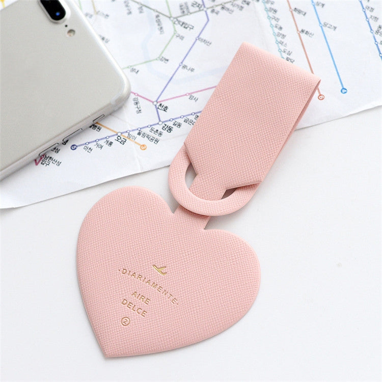 Love Shape Luggage Tag Travel Pass Name Card Tag