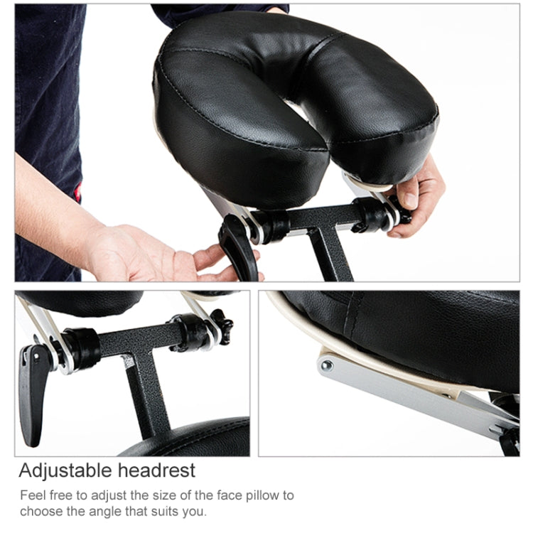 Portable Folding Adjustable Massage Chair Tattoo Scraping Chair Beauty Bed with Armrest