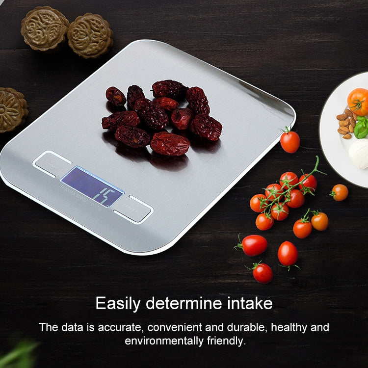 BOH-2012 Digital Multi-function Stainless Steel Food Kitchen Scale with LCD Display, Specification: 10kg/1g