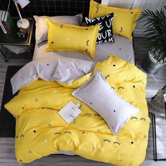Bedding Set Luxury Family Set Sheet Duvet Cover Pillowcase