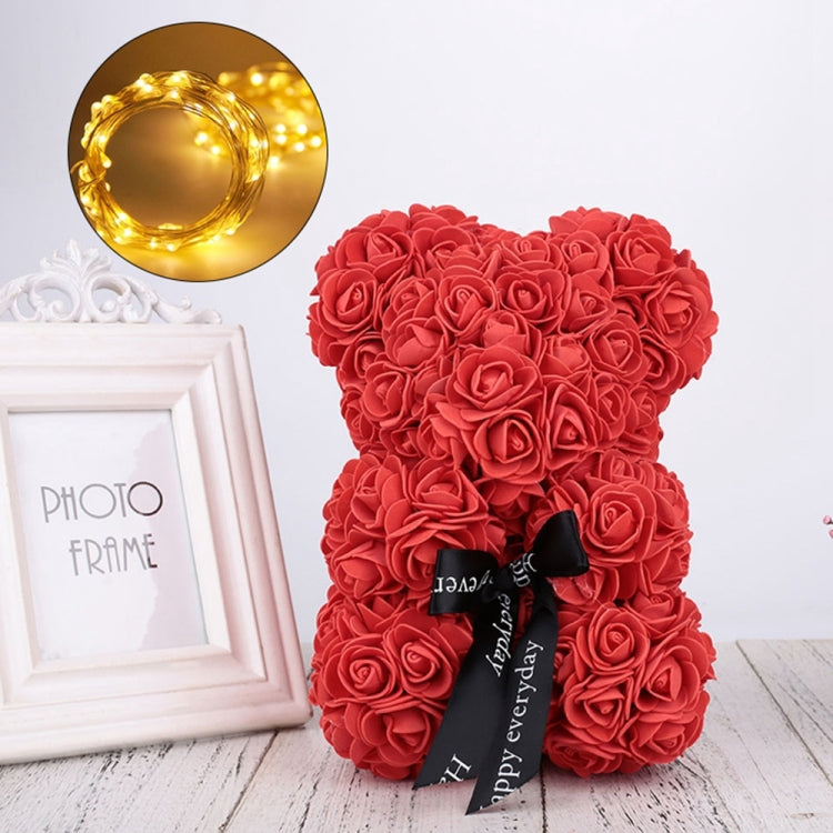 25cm Bear Shape Artificial Foam Roses Flower Ornament
