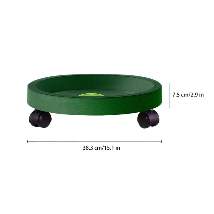 Universal Round Wheels Pot Tray Easy Moving Plant Pot Tray Garden Plate Plastic Stand