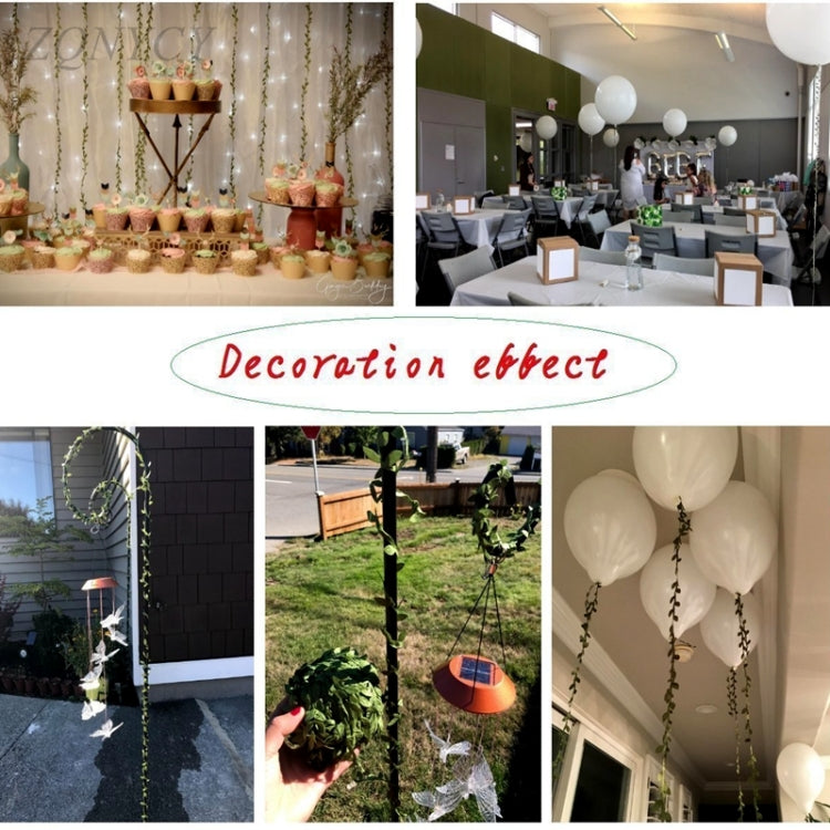 2 PCS Cloth Leaf Garland Decoration Accessories Green Leaf Cane Leaf Simulation DIY Garland Material