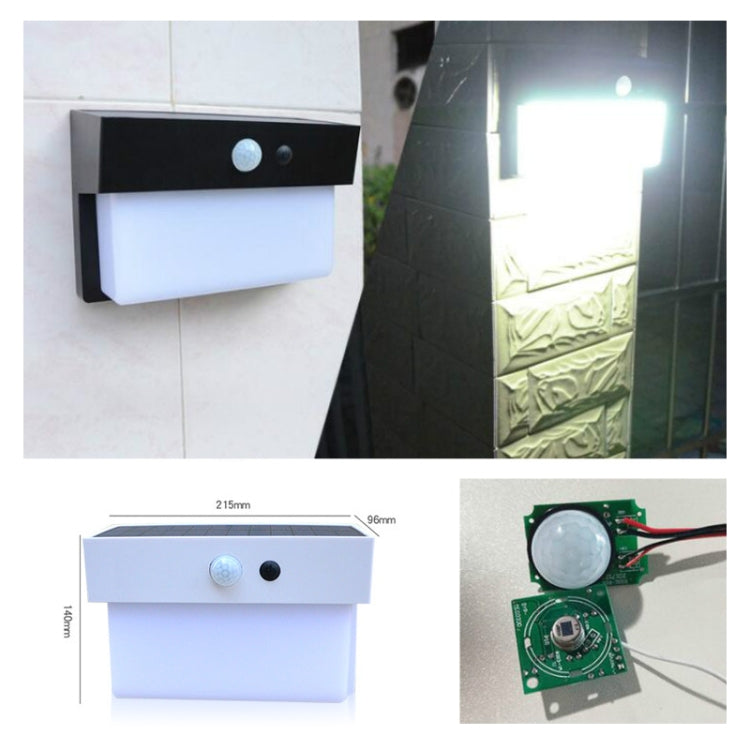 2.5W 50 LEDs Solar Landscape Light Outdoor Courtyard Light Control + Radar Sensing Wall Lamp