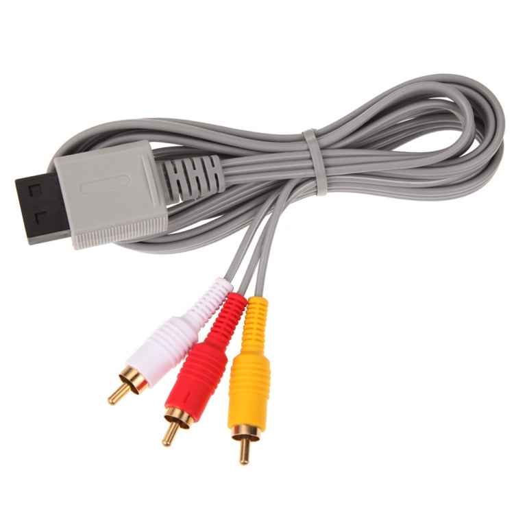 1.8m Component cable Audio Video AV Composite 3 RCA Cable for sharpest video Main 480p video output for Nintendo Wii console