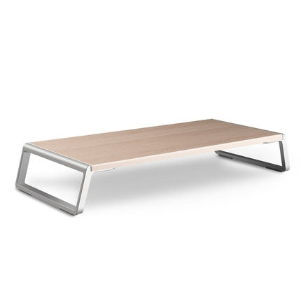 Monitor Stand Riser with Metal Feet for iMac MacBook LCD Display Printer, Lapdesk Tabletop Organizer Sturdy Platform Save Space