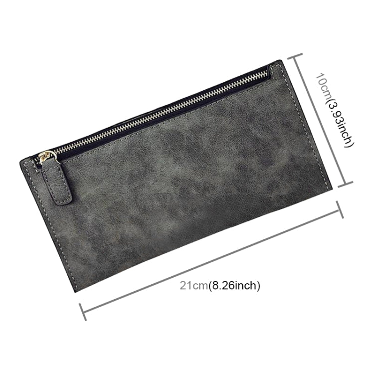 Ladies Long Wallet Simple Style Coin Purse Leather Thin Wallets