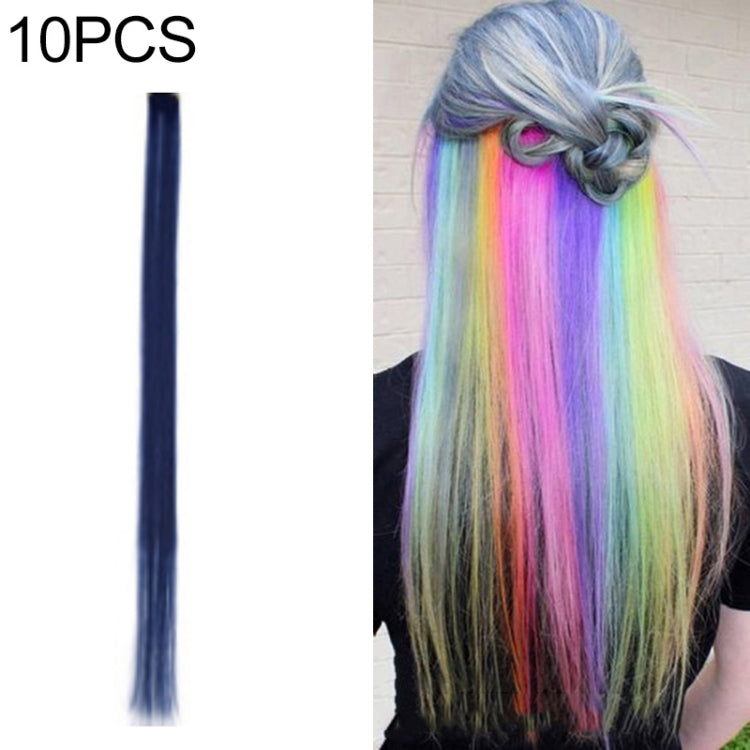 10 PCS Chemical Fiber Wig One-Step Gradient Color Single Card Wig