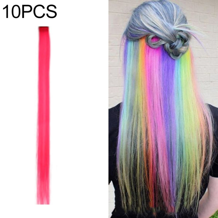 10 PCS Chemical Fiber Wig One-Step Gradient Color Single Card Wig