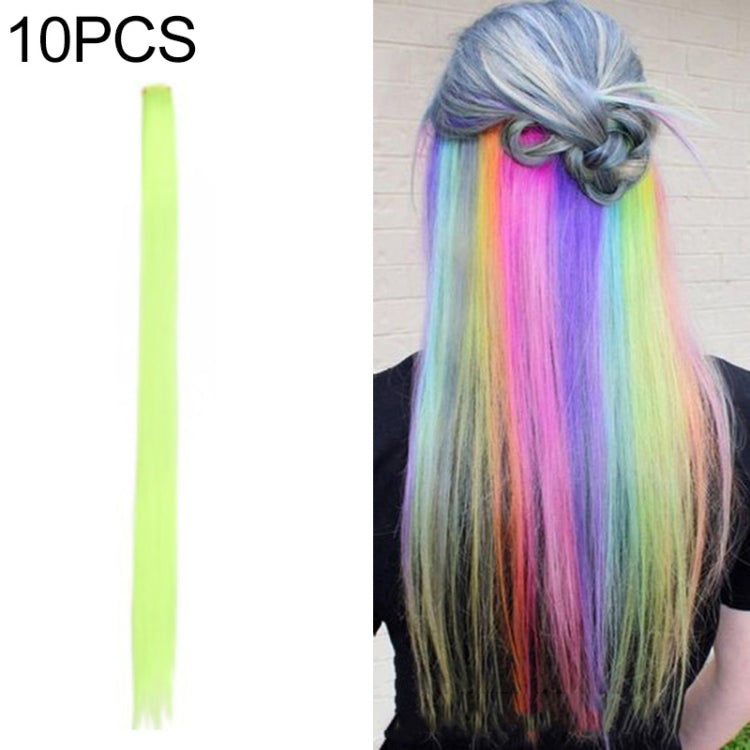 10 PCS Chemical Fiber Wig One-Step Gradient Color Single Card Wig
