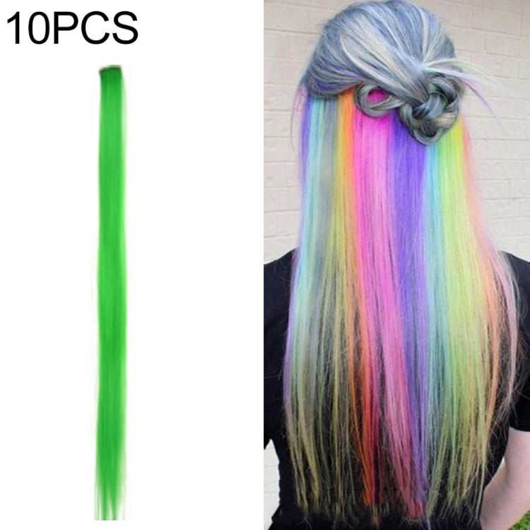10 PCS Chemical Fiber Wig One-Step Gradient Color Single Card Wig