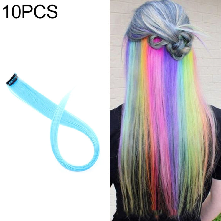 10 PCS Chemical Fiber Wig One-Step Gradient Color Single Card Wig