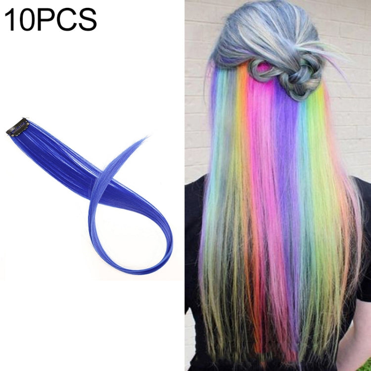 10 PCS Chemical Fiber Wig One-Step Gradient Color Single Card Wig