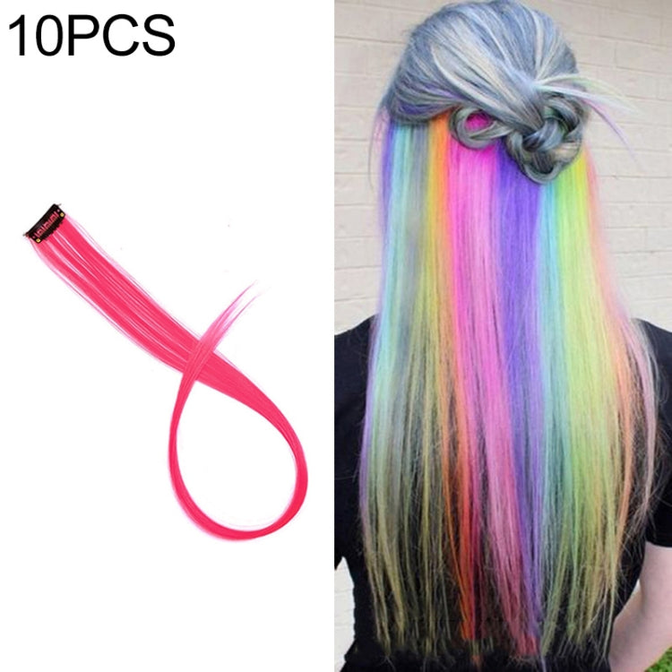 10 PCS Chemical Fiber Wig One-Step Gradient Color Single Card Wig