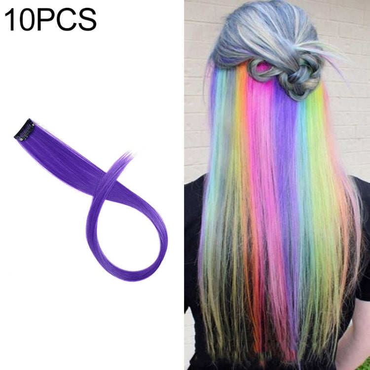 10 PCS Chemical Fiber Wig One-Step Gradient Color Single Card Wig