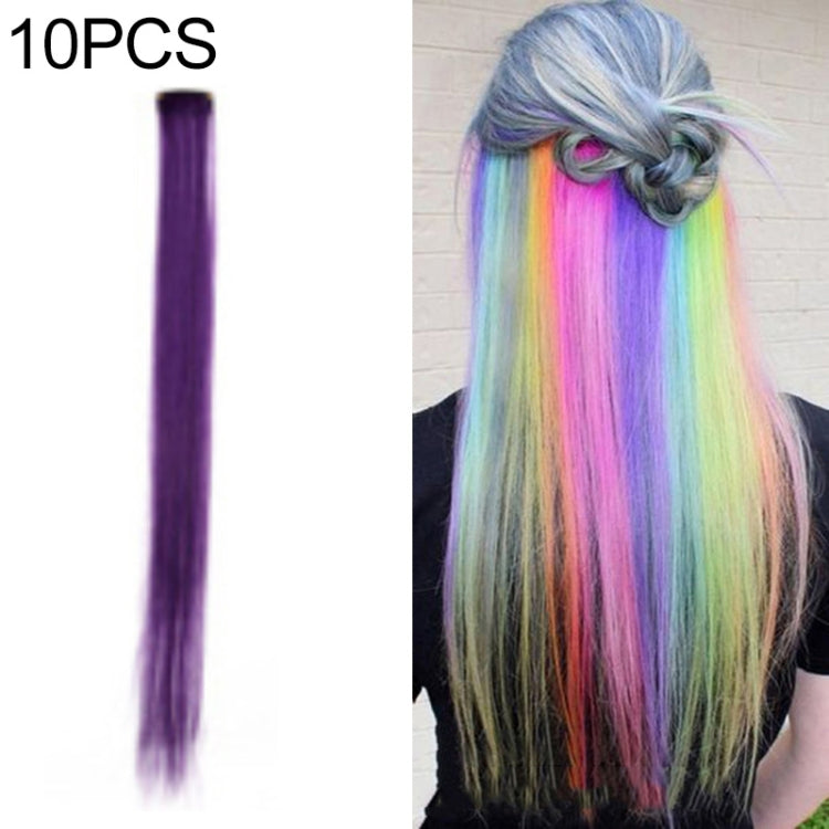 10 PCS Chemical Fiber Wig One-Step Gradient Color Single Card Wig