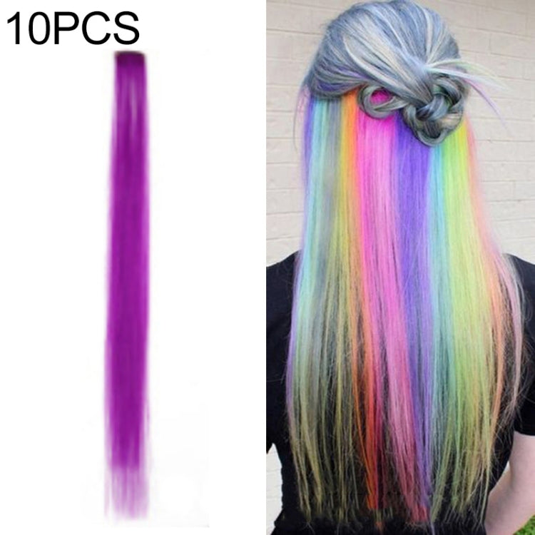 10 PCS Chemical Fiber Wig One-Step Gradient Color Single Card Wig