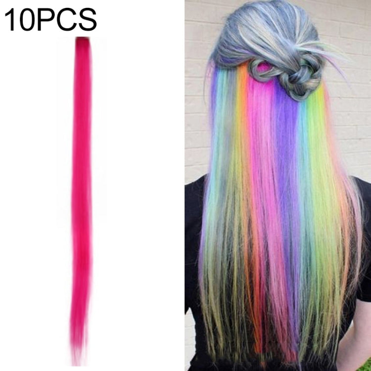 10 PCS Chemical Fiber Wig One-Step Gradient Color Single Card Wig