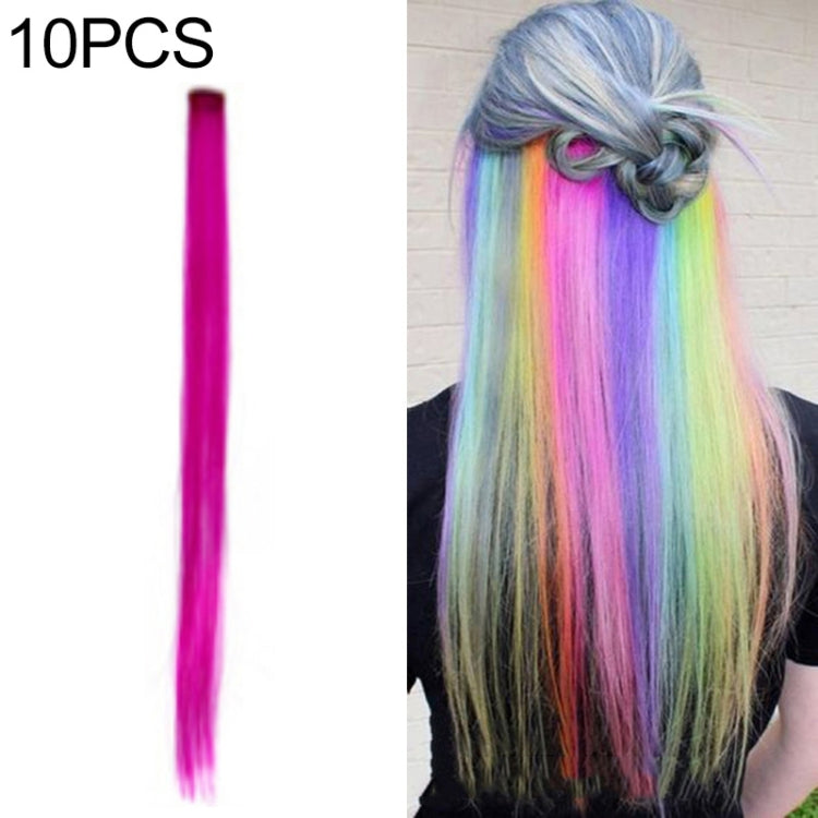 10 PCS Chemical Fiber Wig One-Step Gradient Color Single Card Wig