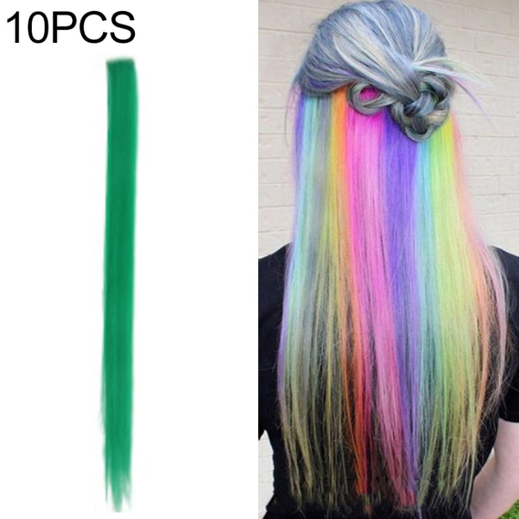 10 PCS Chemical Fiber Wig One-Step Gradient Color Single Card Wig