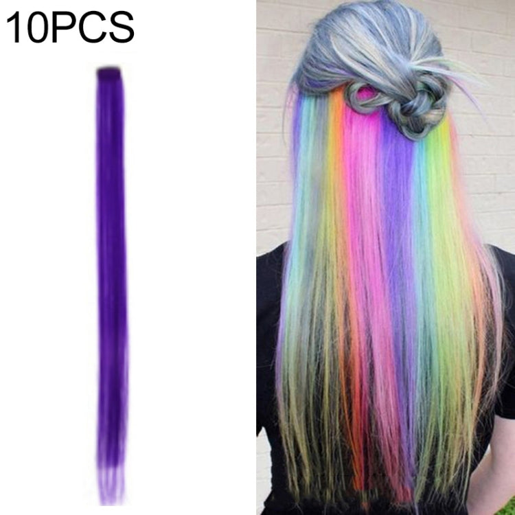 10 PCS Chemical Fiber Wig One-Step Gradient Color Single Card Wig