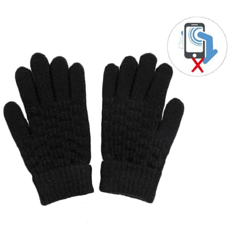 Winter Touch Screen Gloves Women Men Warm Stretch Knit Mittens Imitation Wool Thicken Full Finger Gloves