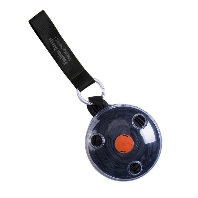 Portable Tote In Pouch Reusable Folding Carabiner Shopping Bag