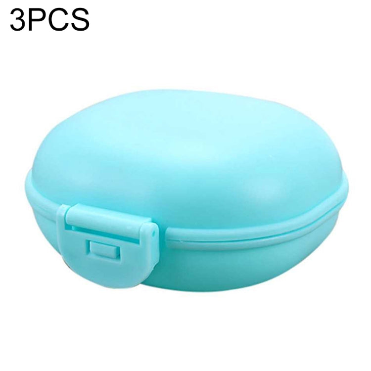 3 PCS Bathroom Dish Plate Case Home Shower Travel Hiking Holder Container Soap Box