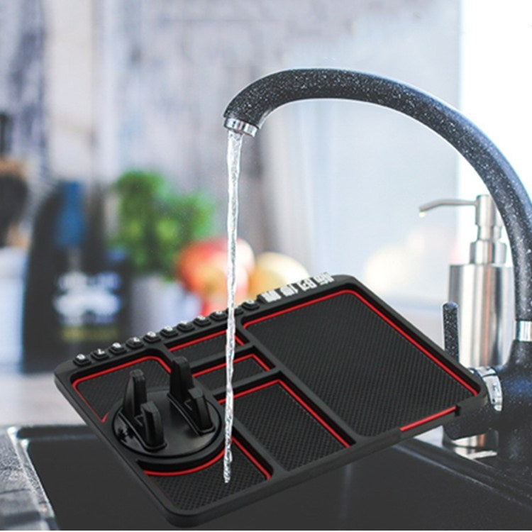 Car Interior Car Multifunctional Instrument Panel Storage Pad Car Phone Bracket Anti-slip Pad With Stop