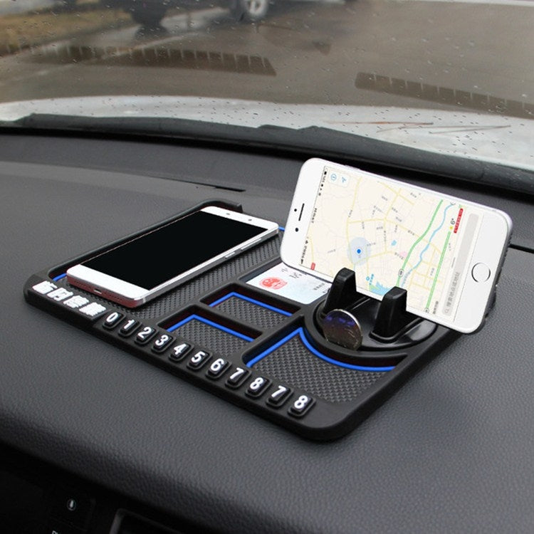 Car Interior Car Multifunctional Instrument Panel Storage Pad Car Phone Bracket Anti-slip Pad With Stop