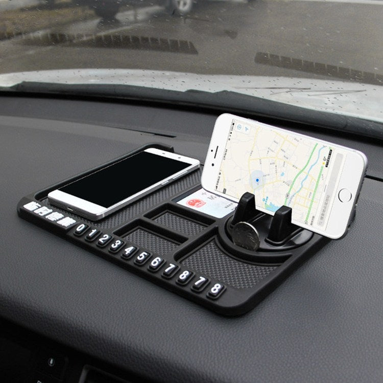 Car Interior Car Multifunctional Instrument Panel Storage Pad Car Phone Bracket Anti-slip Pad With Stop