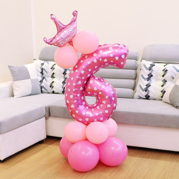 Number Foil Balloon Happy Birthday Decoration, Number 0, Number 5, Number 9, Number 8, Number 7, Number 4, Number 3, Number 1, Number 2, Number 6