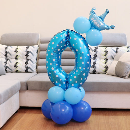 Number Foil Balloon Happy Birthday Decoration, Number 0, Number 5, Number 9, Number 8, Number 7, Number 4, Number 3, Number 1, Number 2, Number 6