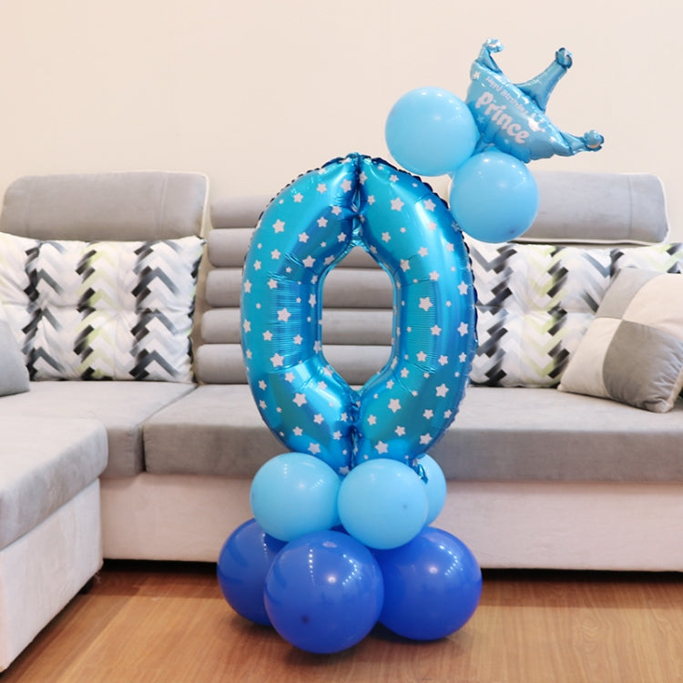 Number Foil Balloon Happy Birthday Decoration, Number 0, Number 5, Number 9, Number 8, Number 7, Number 4, Number 3, Number 1, Number 2, Number 6