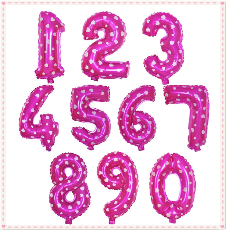 Number Foil Balloon Happy Birthday Decoration, Number 0, Number 5, Number 9, Number 8, Number 7, Number 4, Number 3, Number 1, Number 2, Number 6