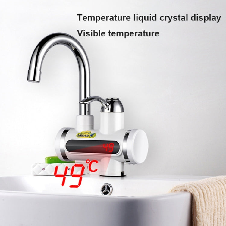 220V Kitchen Tankless Water Heater Instant Electric Faucet Electric Heater Tap with Temperature Display