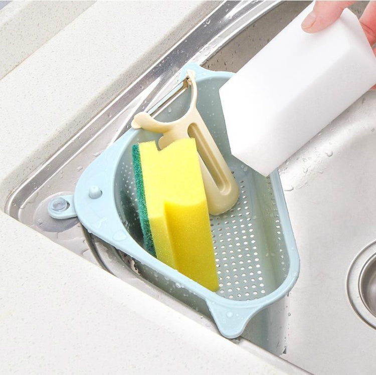 Kitchen Vegetable Rack Household Sink Drain Rack Triangle Storage Hanger Free Punch Tray Hanging Basket