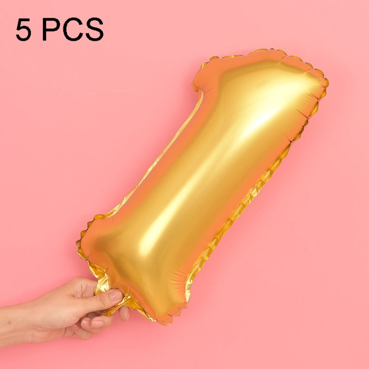 5pcs 16inch Number Foil Balloons Happy Birthday Party Wedding Balloons
