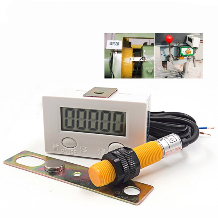 LCD Digital Display Punch Magnetic Induction Reciprocating Rotary Electronic Counter