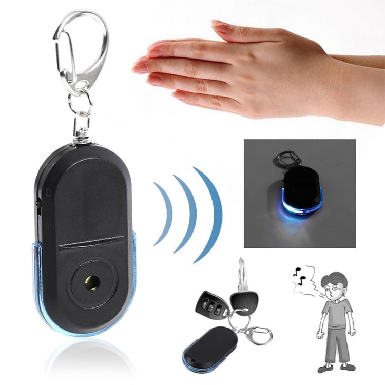 5 PCS Portable Anti-Lost Alarm Key Finder Wireless Whistle Sound LED Light Locator Finder