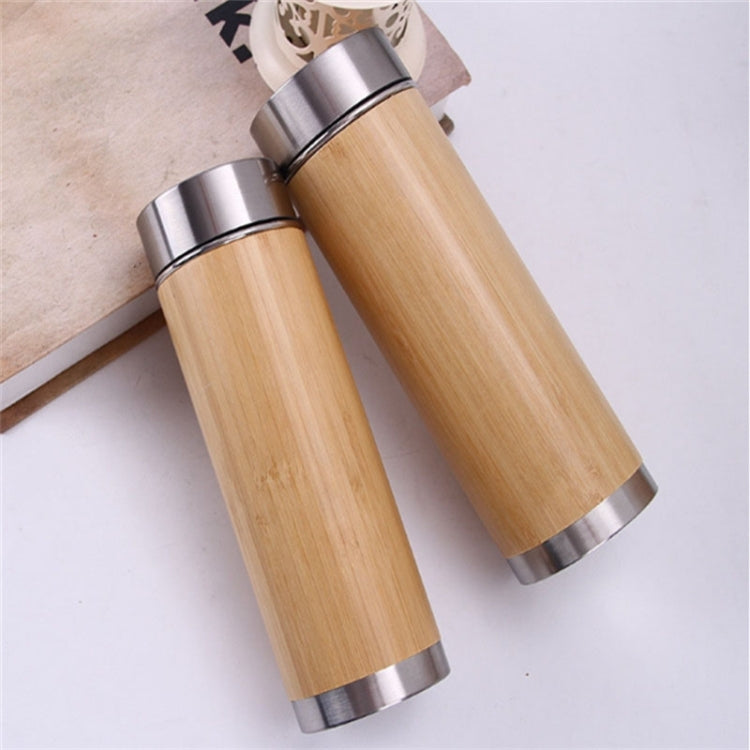 Creative Bamboo Thermos Bottle Stainless Steel Vacuum Flask