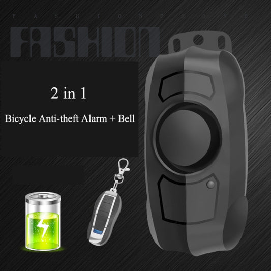 Bicycle Lock Anti-theft Anti-lost USB Charging Wireless Remote Control Vibration Alarm Detector Sensor