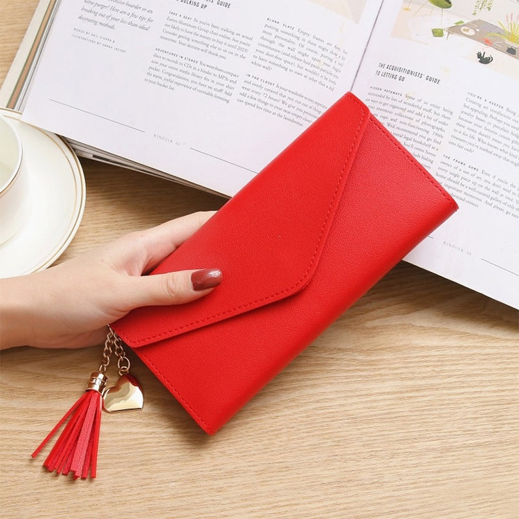Long Wallet Women Purses Tassel Fashion Coin Purse Card Holder Wallets Female Clutch PU Leather Wallet