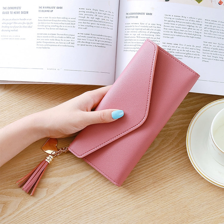 Long Wallet Women Purses Tassel Fashion Coin Purse Card Holder Wallets Female Clutch PU Leather Wallet