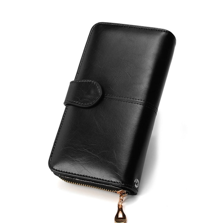 Multifunction Zipper Women Leather Wallet Long Trifold Coin Purse Card Holder Clutch