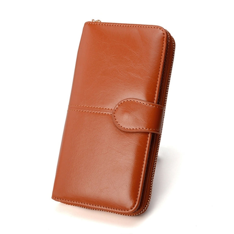 Multifunction Zipper Women Leather Wallet Long Trifold Coin Purse Card Holder Clutch