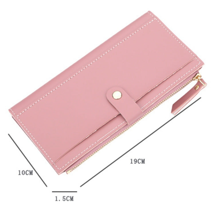 Long Women Hasp Leather Clutch Coin Purse Wallets